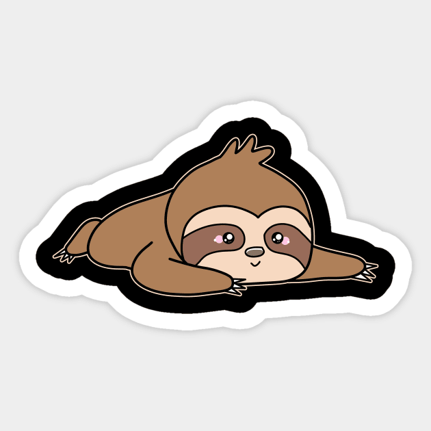 Baby Sloth Sticker by Imutobi